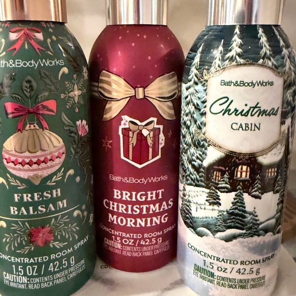 Bath & Body Works Christmas Themed Festive Room Spray Trio NWT Holiday 2025 - Picture 2 of 4